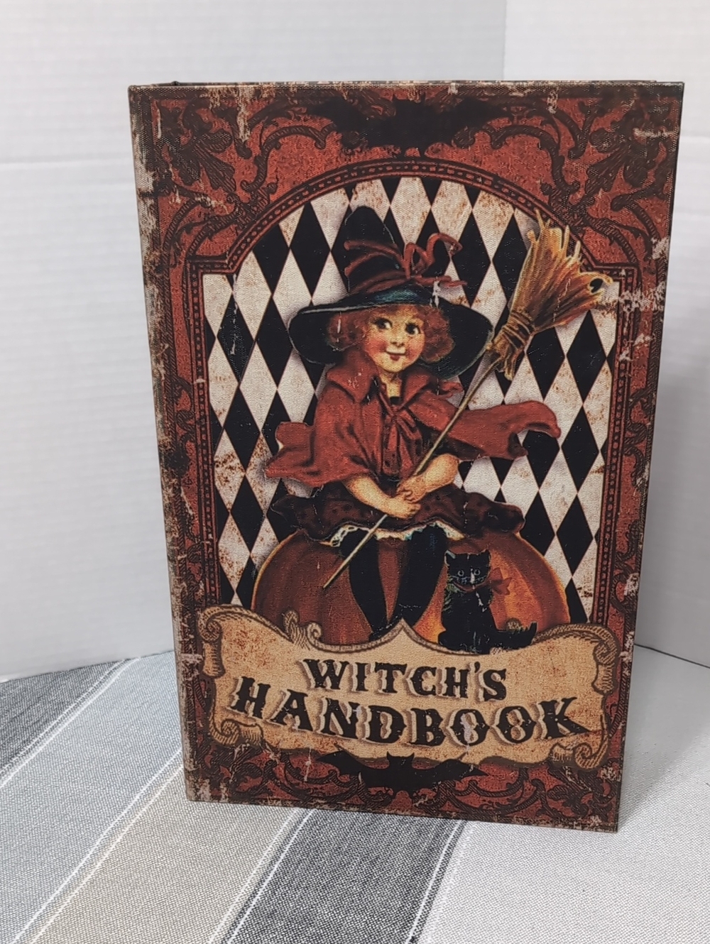 Faux Witch's Handbook w/ Storage Halloween Decor